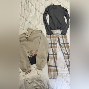 Janie and jack girls set size 7/8